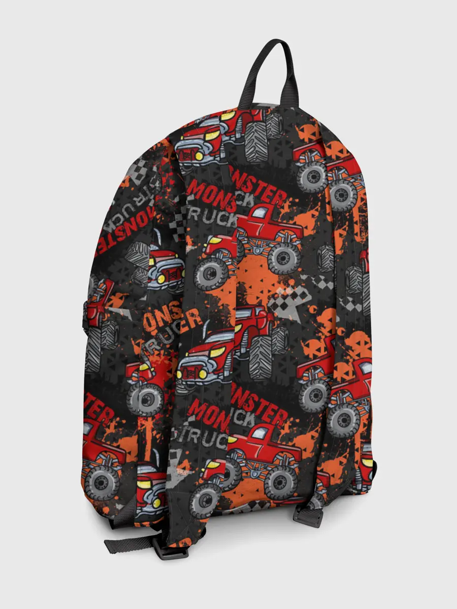 Рюкзак джинсовый / MONSTER TRUCK RED
