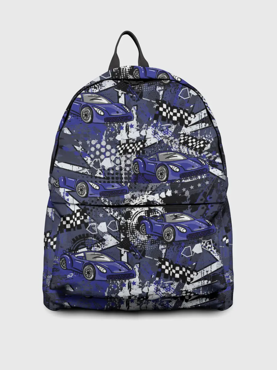 Рюкзак джинсовый / Гоночная машина