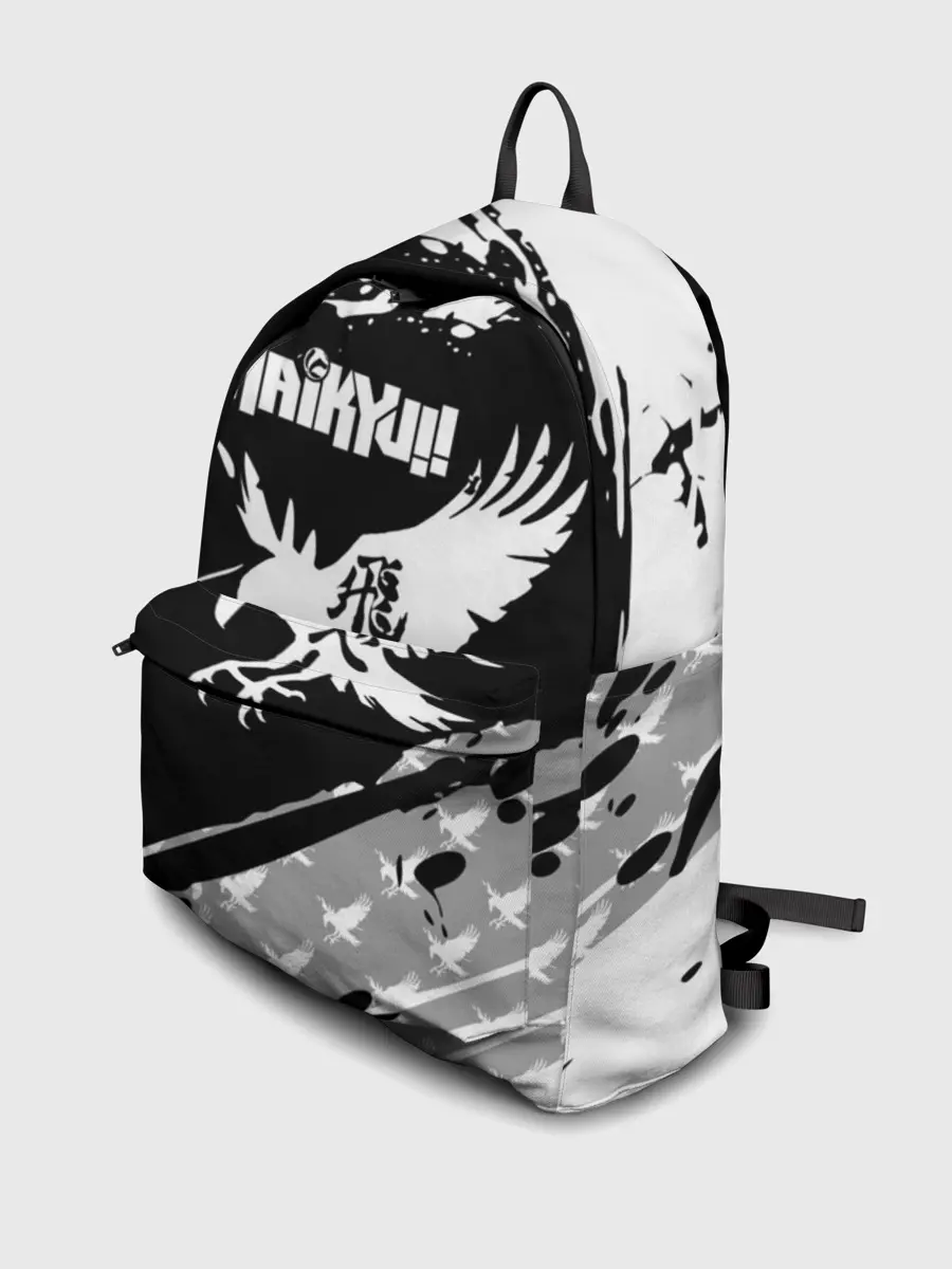 Рюкзак джинсовый / Haikyuu!! Ворон иероглиф