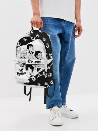 Рюкзак джинсовый / ВОЛЕЙБОЛ!! семь персонажей