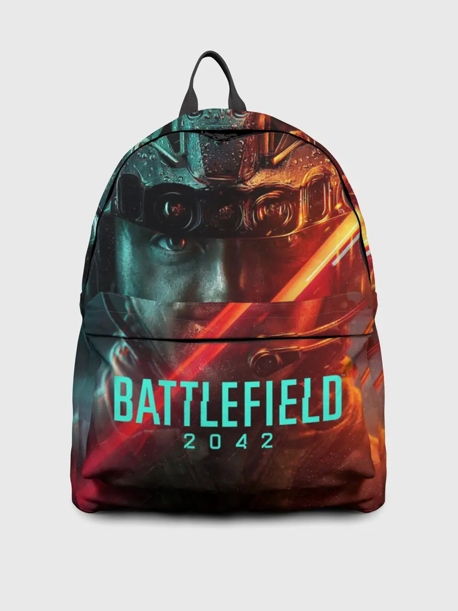 Рюкзак джинсовый / Battlefield 2042 Soldier face