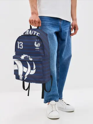 Рюкзак джинсовый / Канте в стиле формы Франции