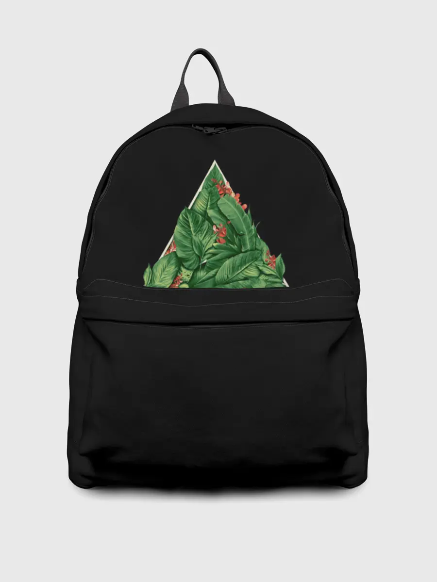 Рюкзак джинсовый / Листва в треугольнике