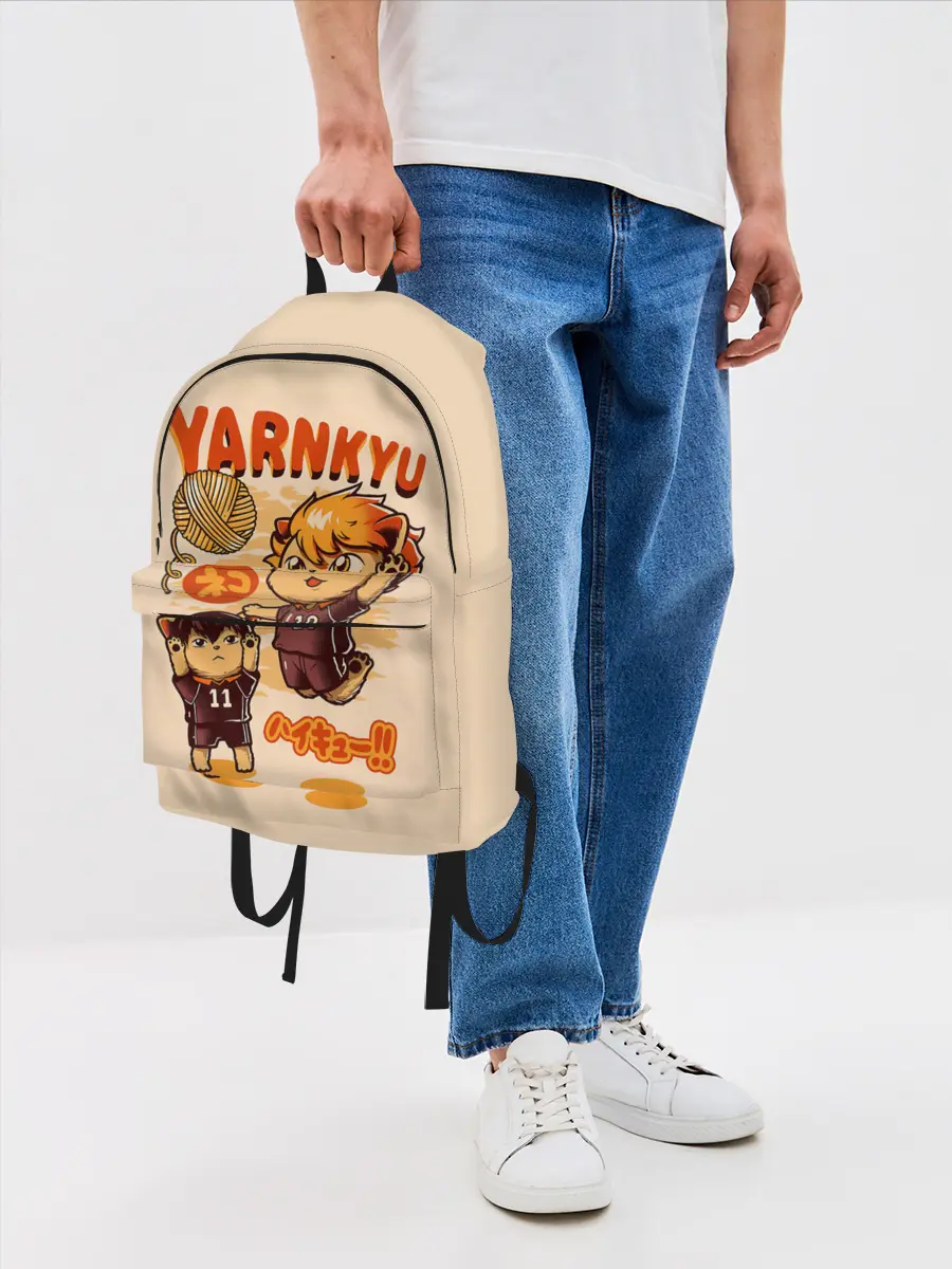 Рюкзак джинсовый / YARNKYU Haikyu!! | ЯКУ Хайкью!!