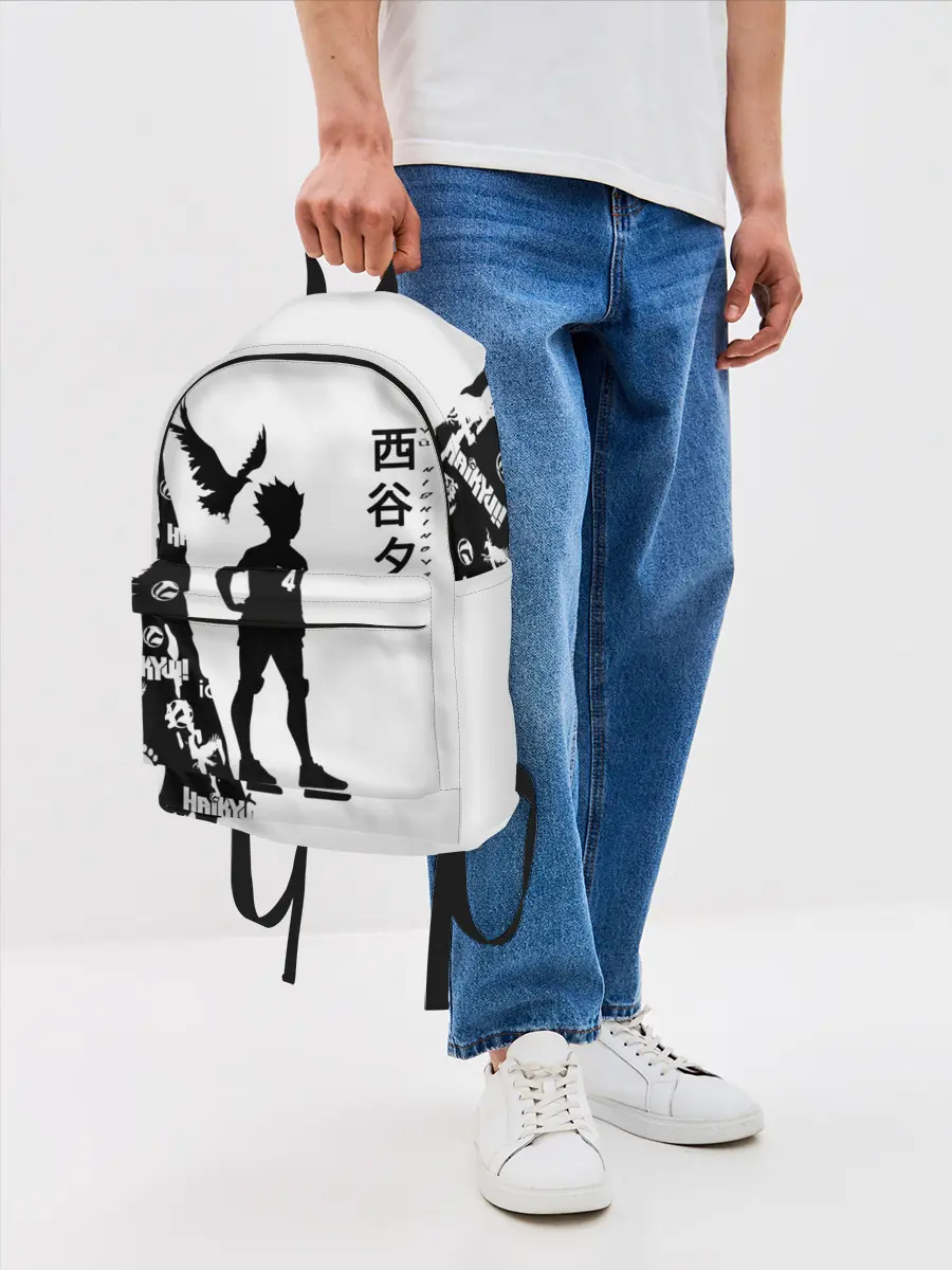 Рюкзак джинсовый / Юу Нишиноя ВОЛЕЙБОЛ!!