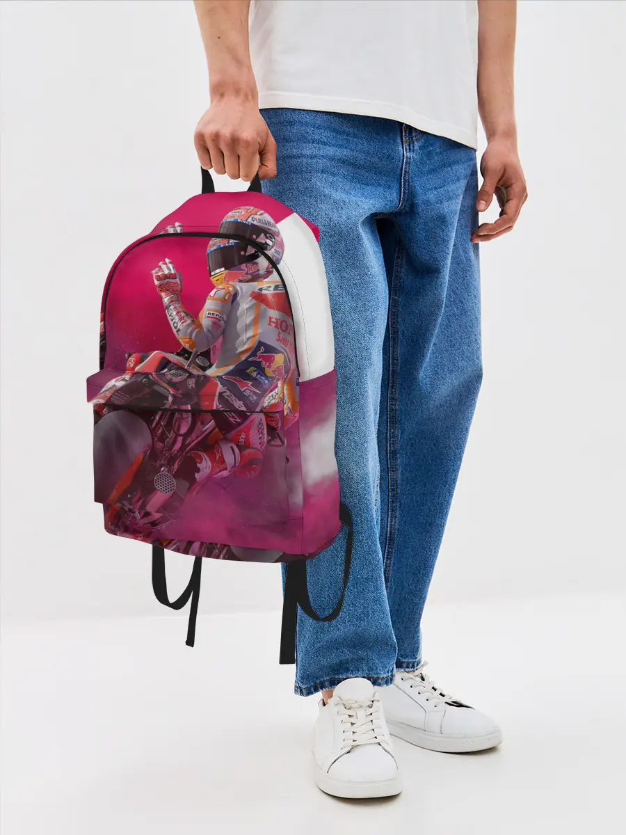 Рюкзак джинсовый / Парень На Мотоцикле