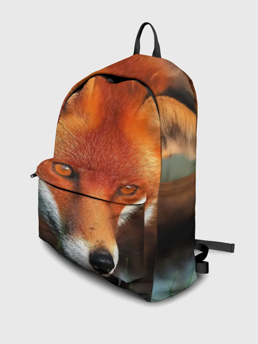 Рюкзак джинсовый / Лисица охотница