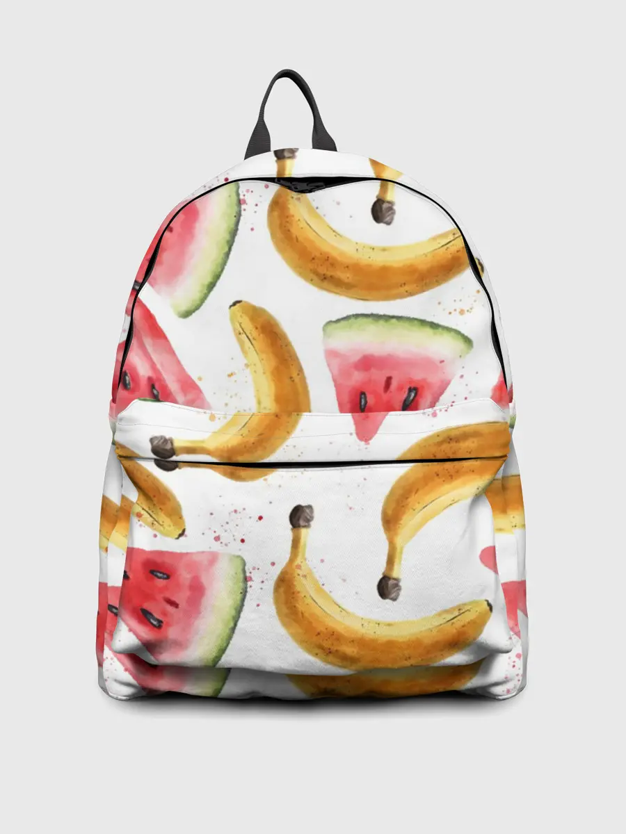 Рюкзак джинсовый / Летний фреш арбуз банан