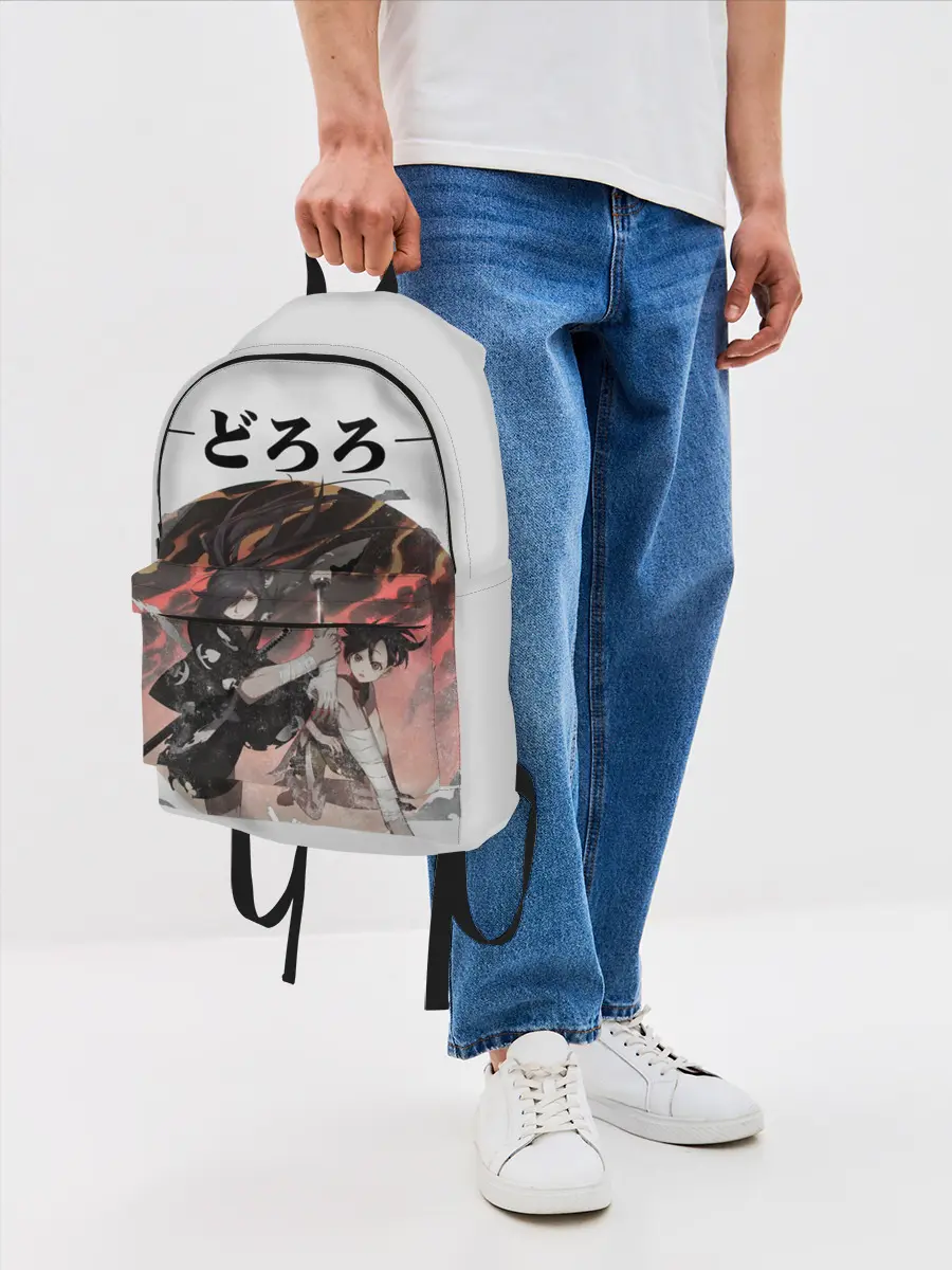 Рюкзак джинсовый / Дороро и Хяккимару