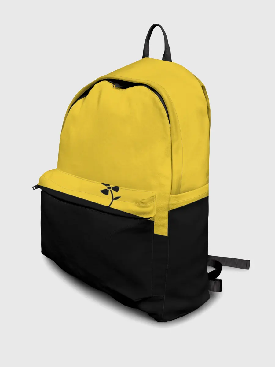 Рюкзак джинсовый / Радиоактивный цветок