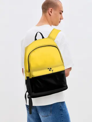 Рюкзак джинсовый / Радиоактивный цветок