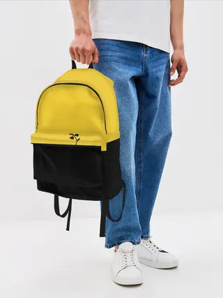 Рюкзак джинсовый / Радиоактивный цветок