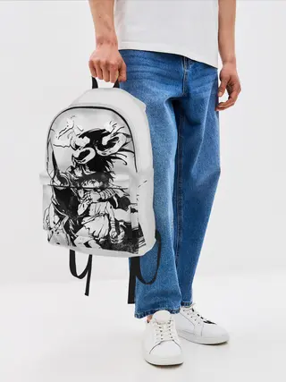 Рюкзак джинсовый / Хяккимару и Дороро