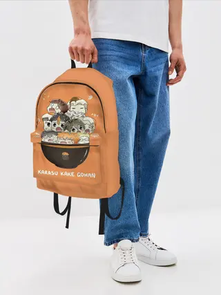 Рюкзак джинсовый / Karasu kake gohan | Haikyuu!!
