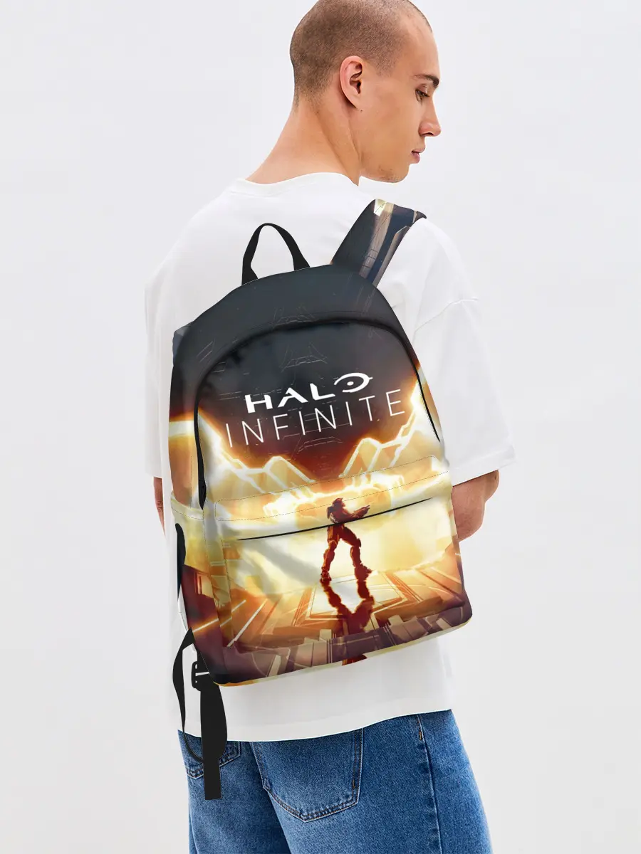 Рюкзак джинсовый / Halo infinite Мастер Чиф