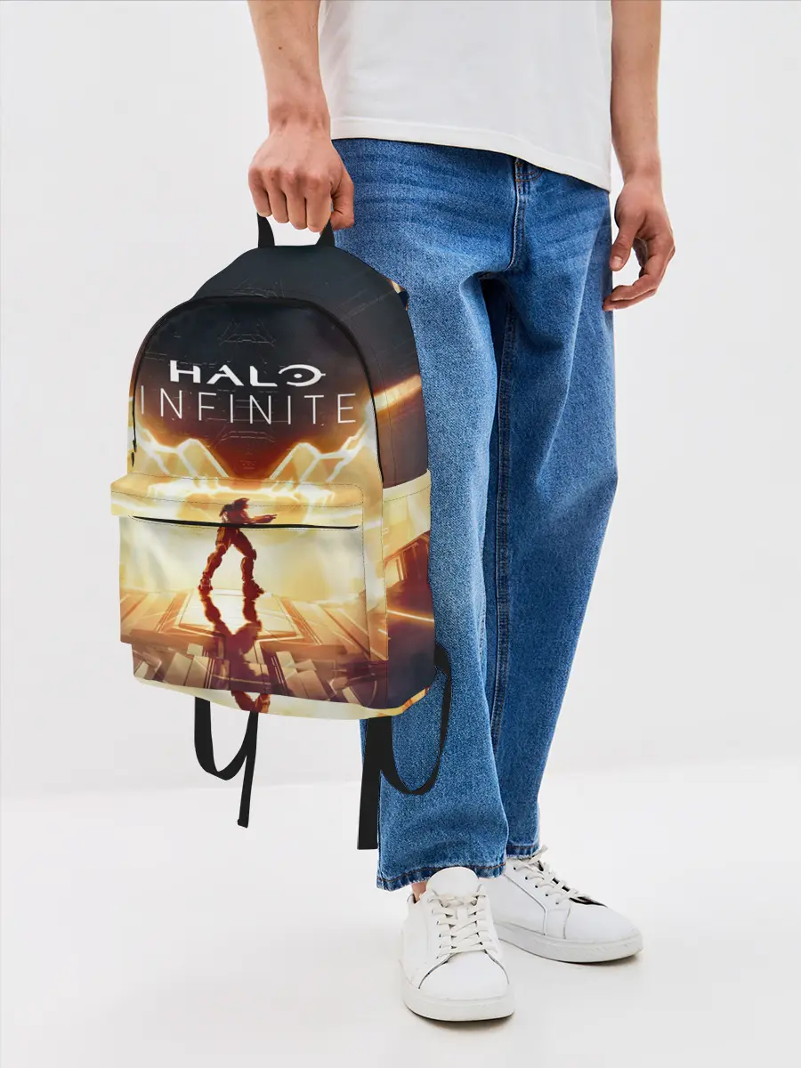 Рюкзак джинсовый / Halo infinite Мастер Чиф