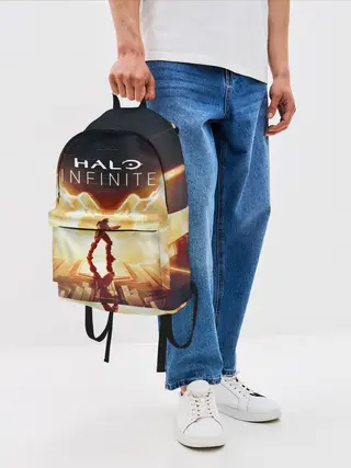 Рюкзак джинсовый / Halo infinite Мастер Чиф