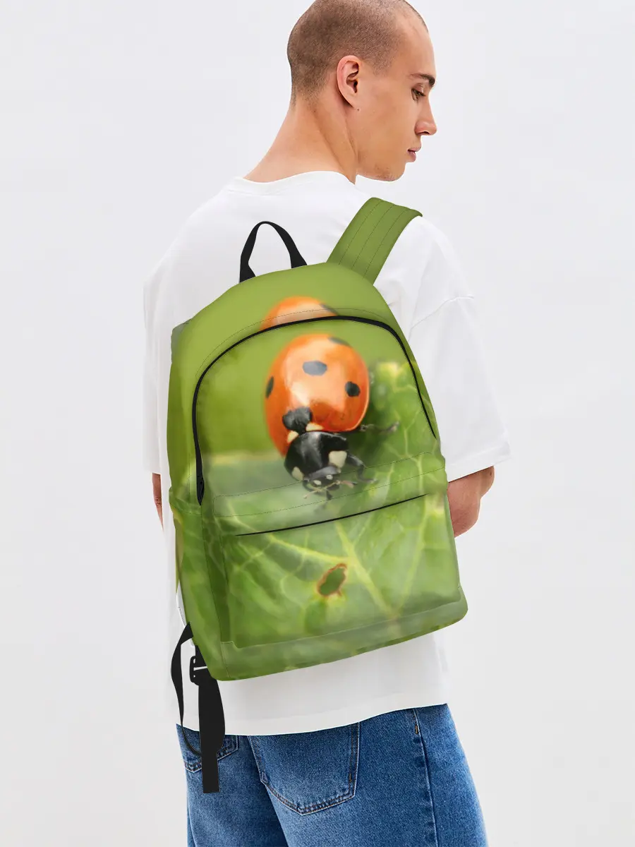 Рюкзак джинсовый / Божья коровка