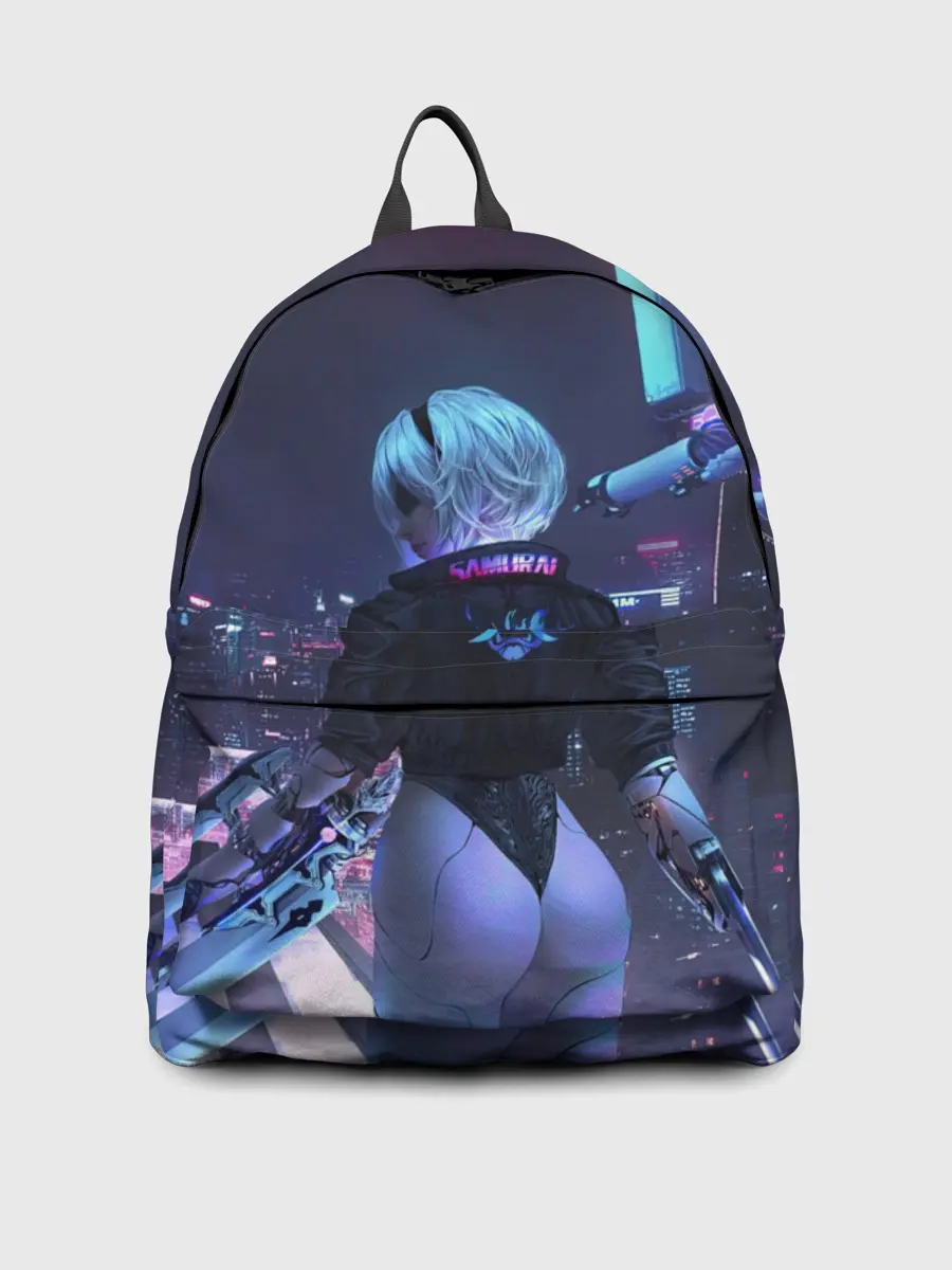 Рюкзак джинсовый / Nier X Cyberpunk