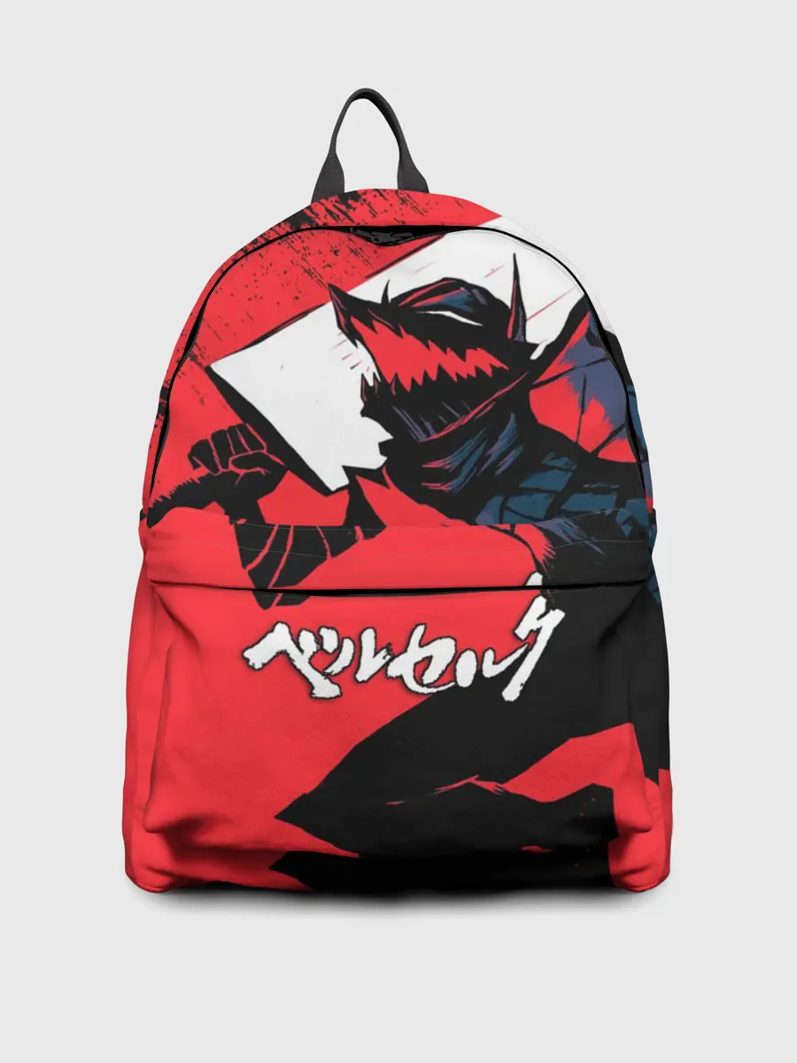 Рюкзак джинсовый / БЕРСЕРК red