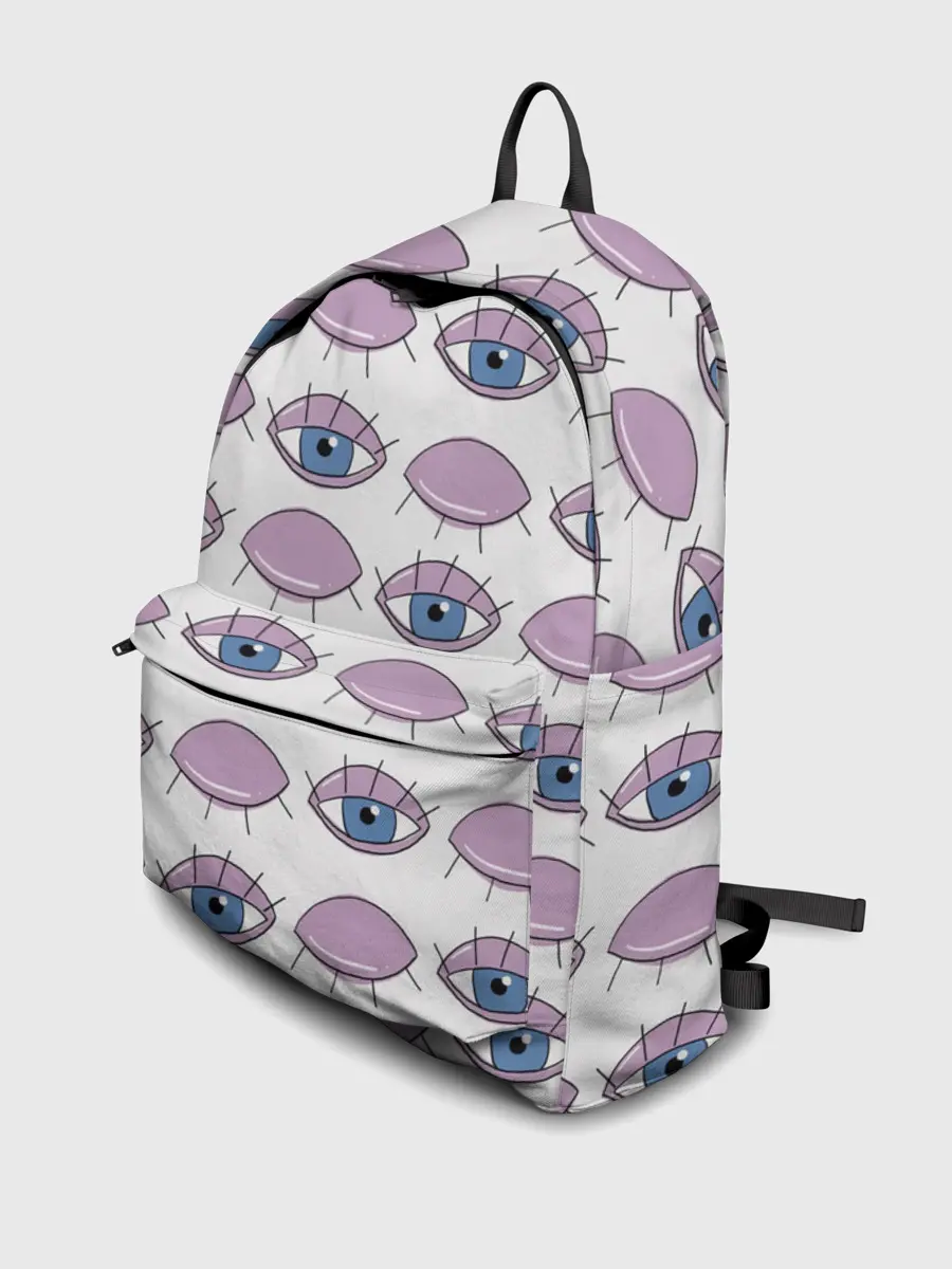 Рюкзак джинсовый / Глаза фиолетовые