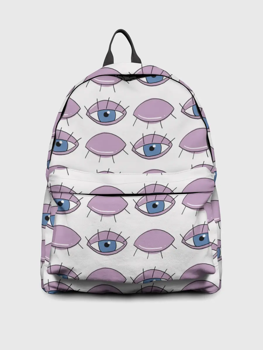 Рюкзак джинсовый / Глаза фиолетовые