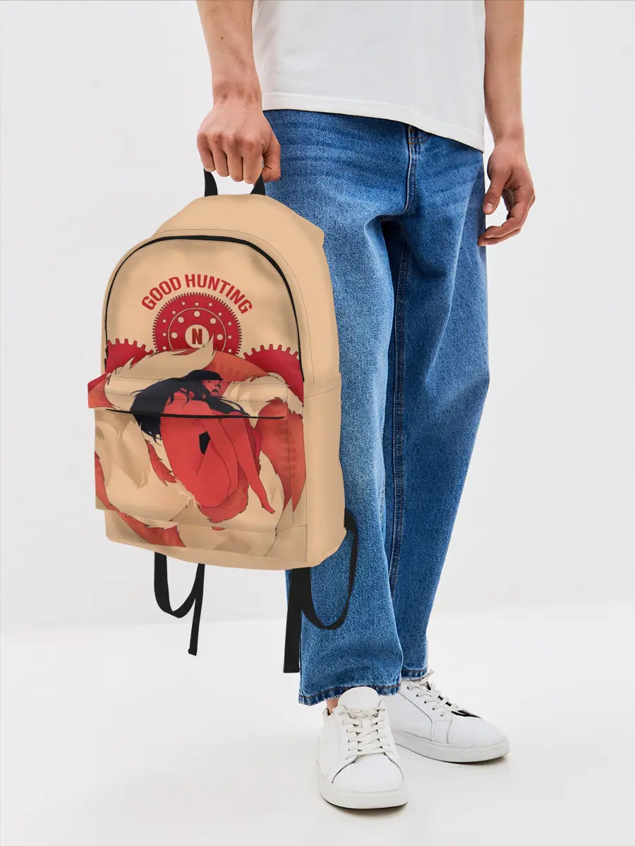 Рюкзак джинсовый / Любовь, смерть и роботы. Good hunting