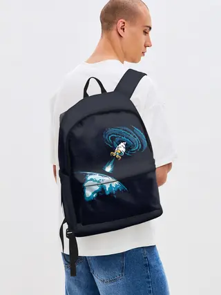 Рюкзак джинсовый / Небесный хадукен