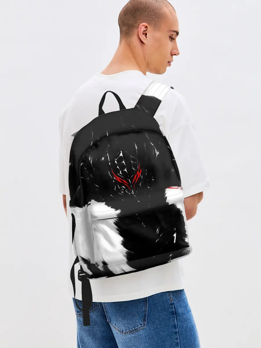 Рюкзак джинсовый / БЕРСЕРК ч/б