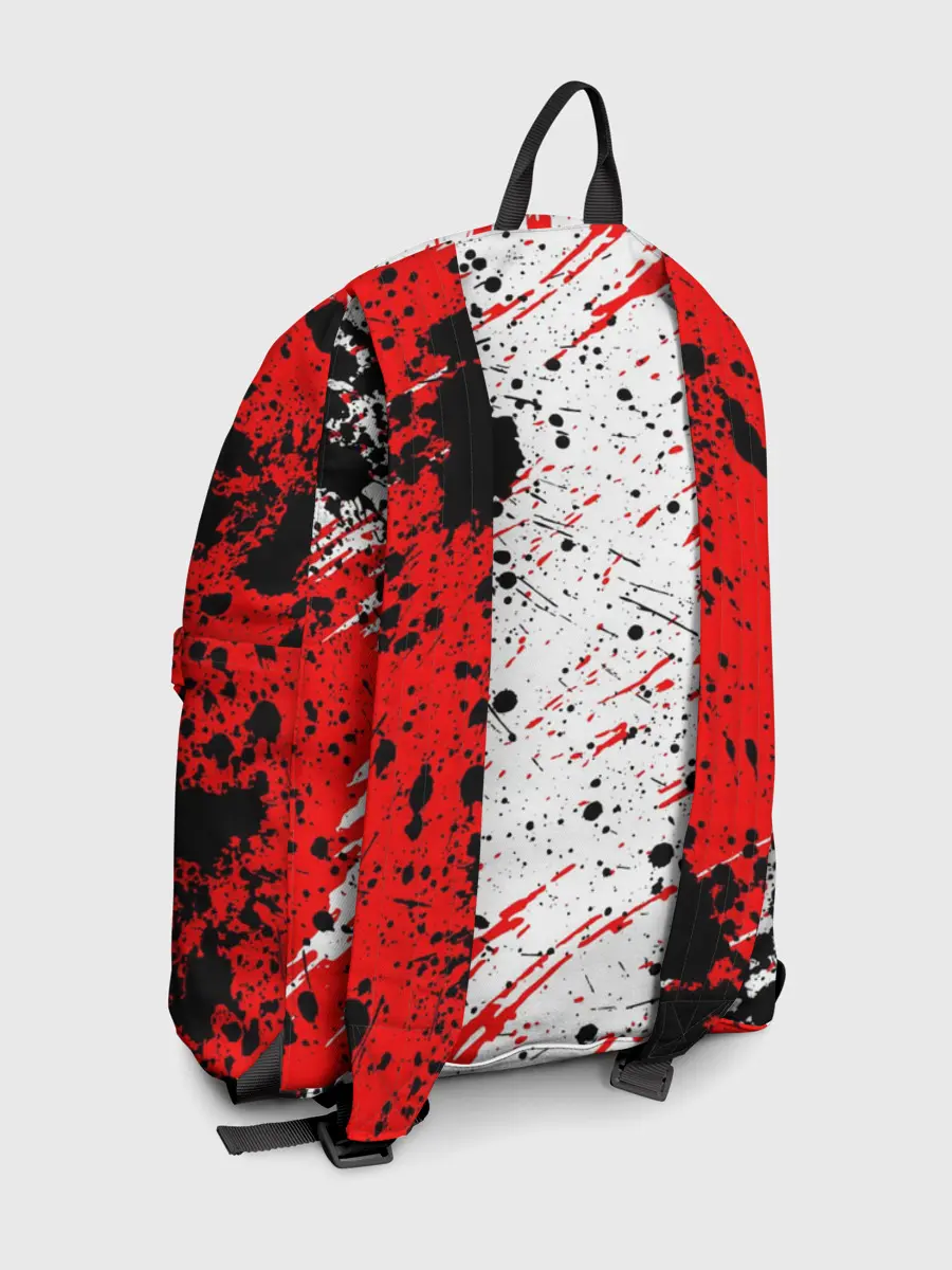 Рюкзак джинсовый / БЕРСЕРК краска брызги