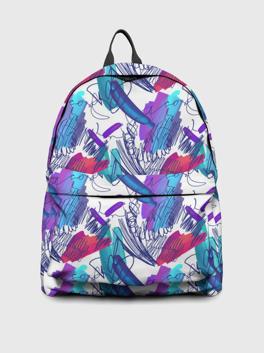 Рюкзак джинсовый / Абстракция пятна краски