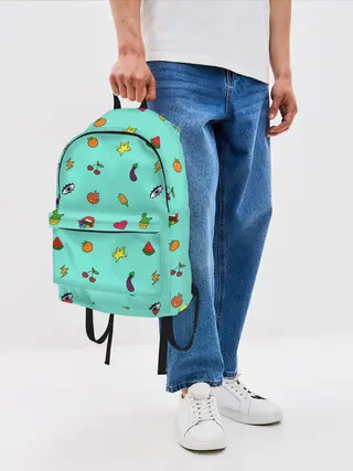 Рюкзак джинсовый / Смайлики - Эмодзи