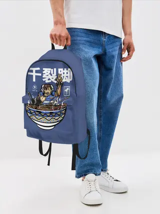 Рюкзак джинсовый / Лапша Чун Ли