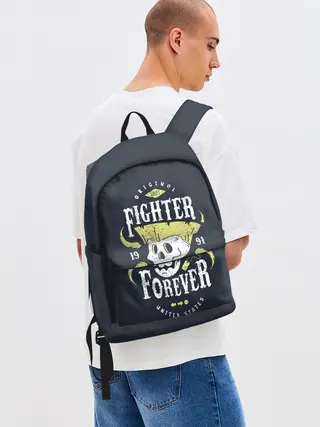 Рюкзак джинсовый / Fighter forever