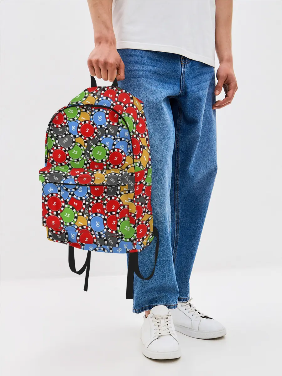 Рюкзак джинсовый / Фишки для Покера