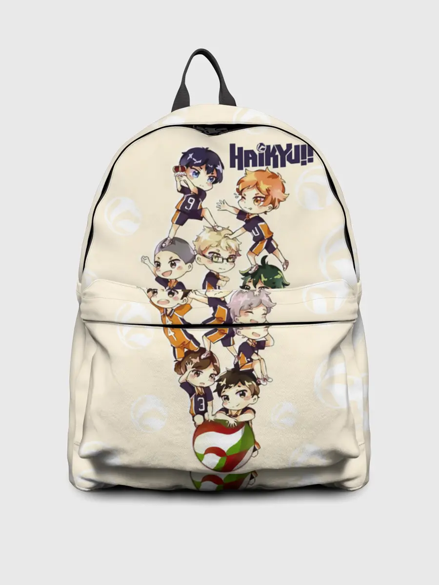 Рюкзак джинсовый / Команда Карасуно | Haikyuu!!