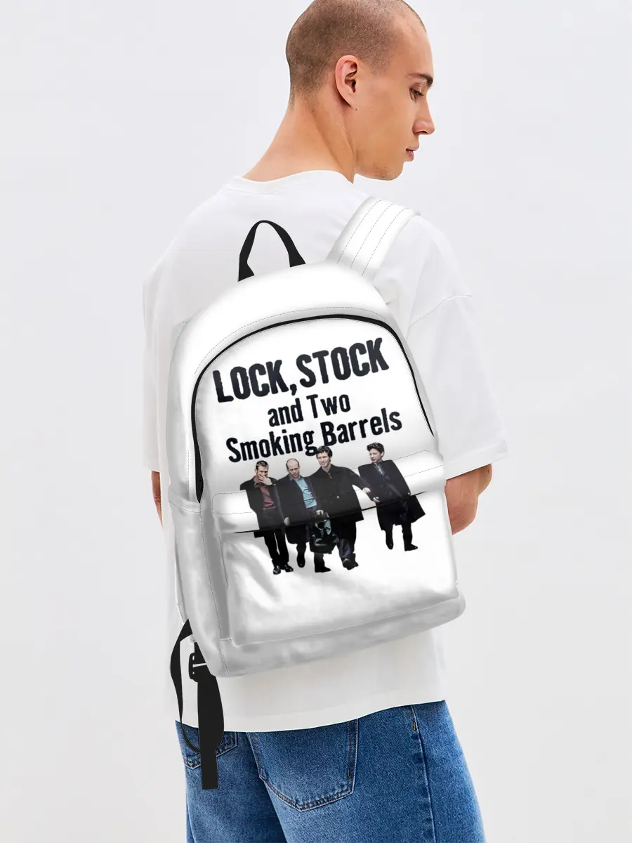 Рюкзак джинсовый / Карты Деньги Два Ствола Герои