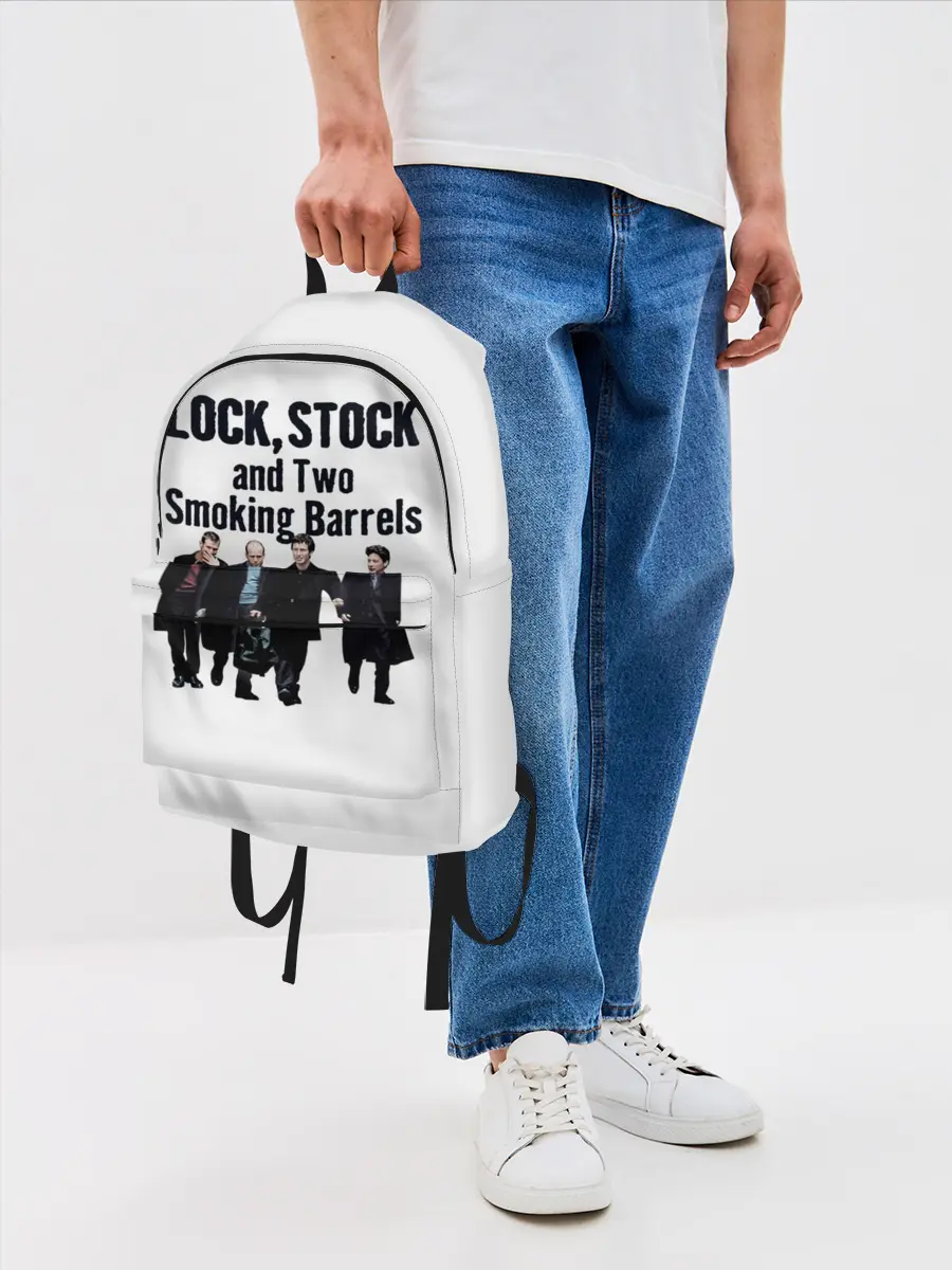 Рюкзак джинсовый / Карты Деньги Два Ствола Герои