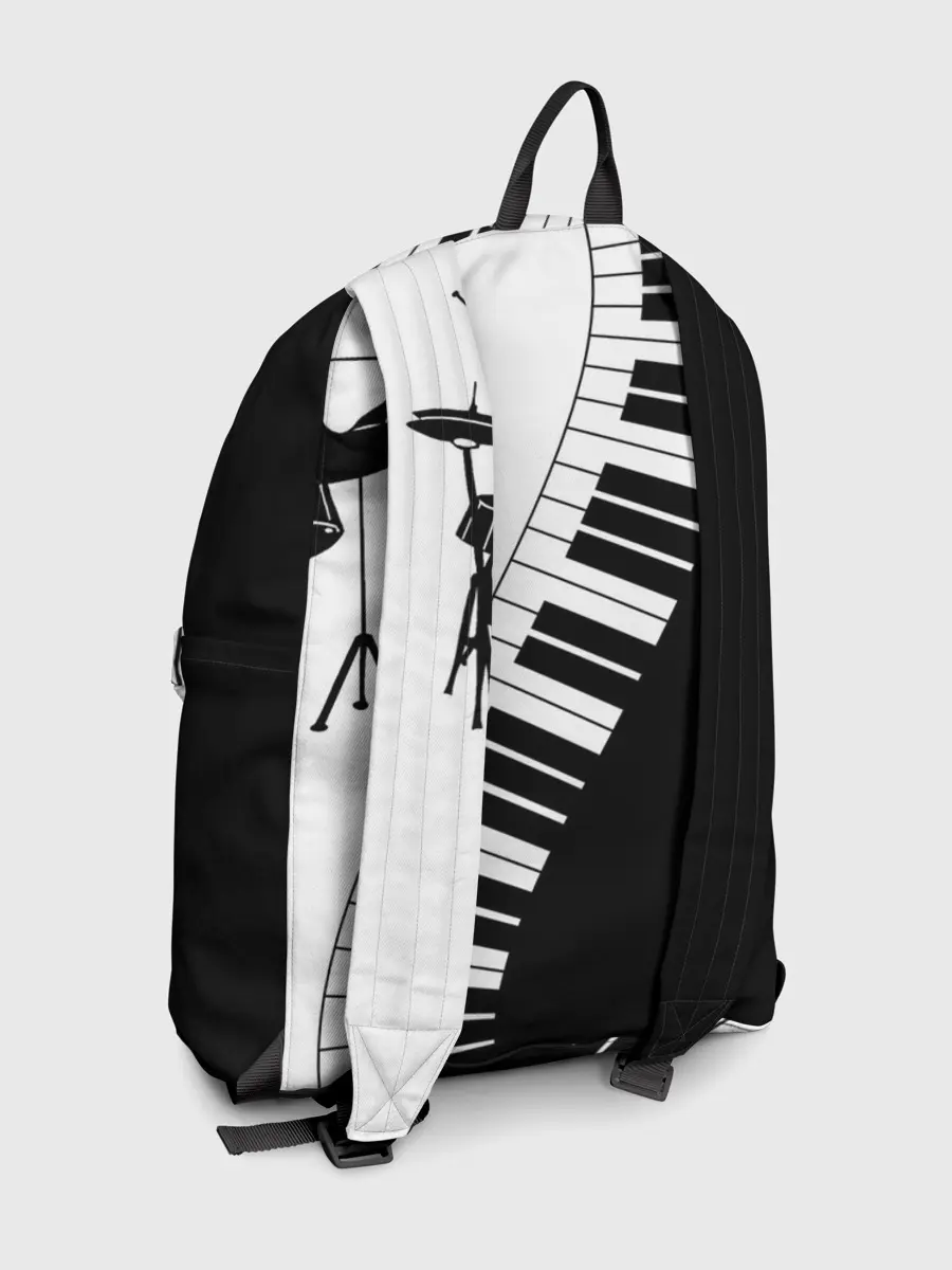 Рюкзак джинсовый / Черно Белое пианино