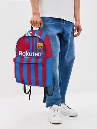 Рюкзак джинсовый / Френки де Йонг Барселона 21/22