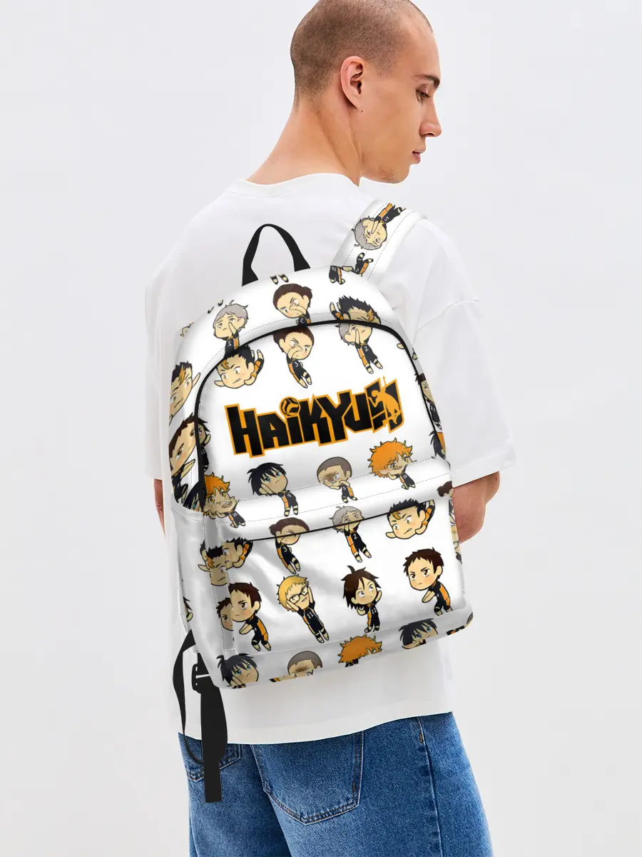 Рюкзак джинсовый / Команда школы Карасуно | Haikyuu!!