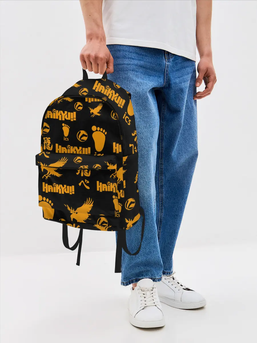 Рюкзак джинсовый / Haikyu!! | ВОЛЕЙБОЛ!! элементы