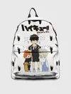 Рюкзак джинсовый / Малыши Хината и Бокуто | Haikyuu!!