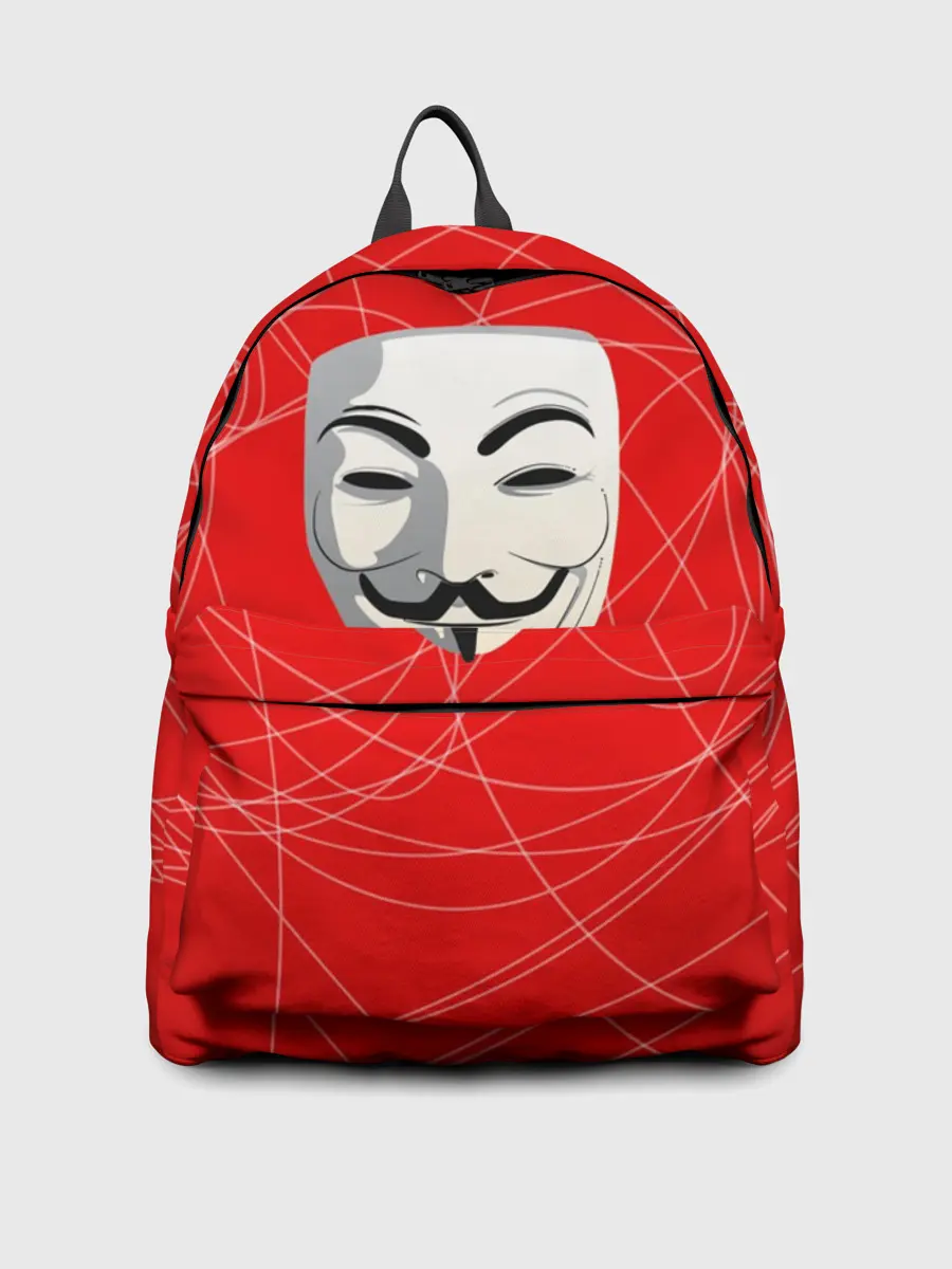 Рюкзак джинсовый / Маска Гая Фокса