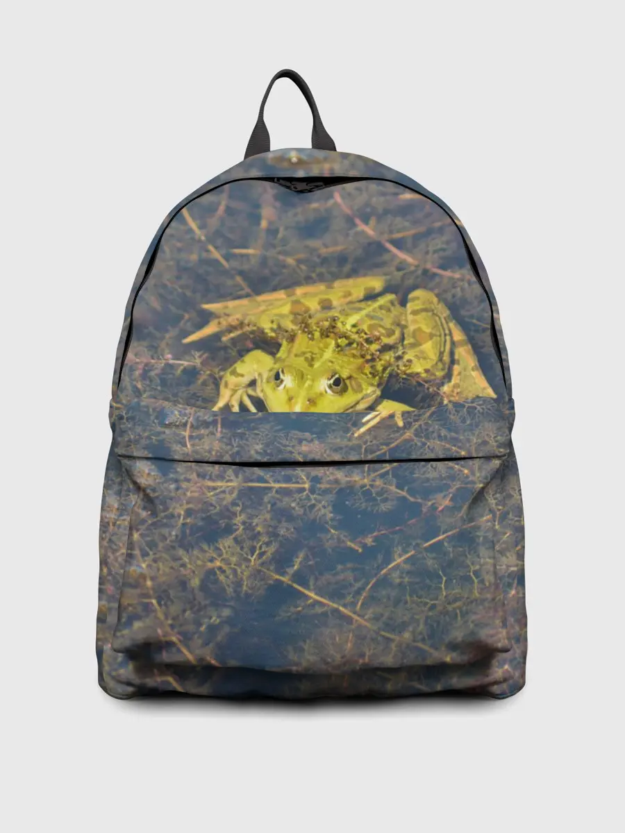 Рюкзак джинсовый / Лягушка