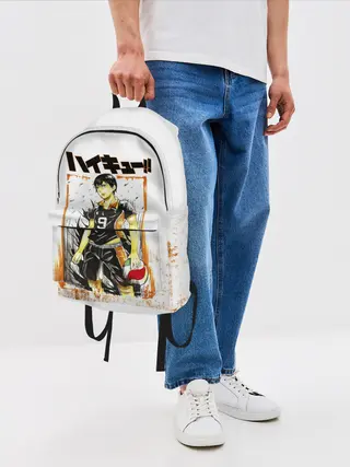 Рюкзак джинсовый / Тобио Кагеяма | Haikyuu!!