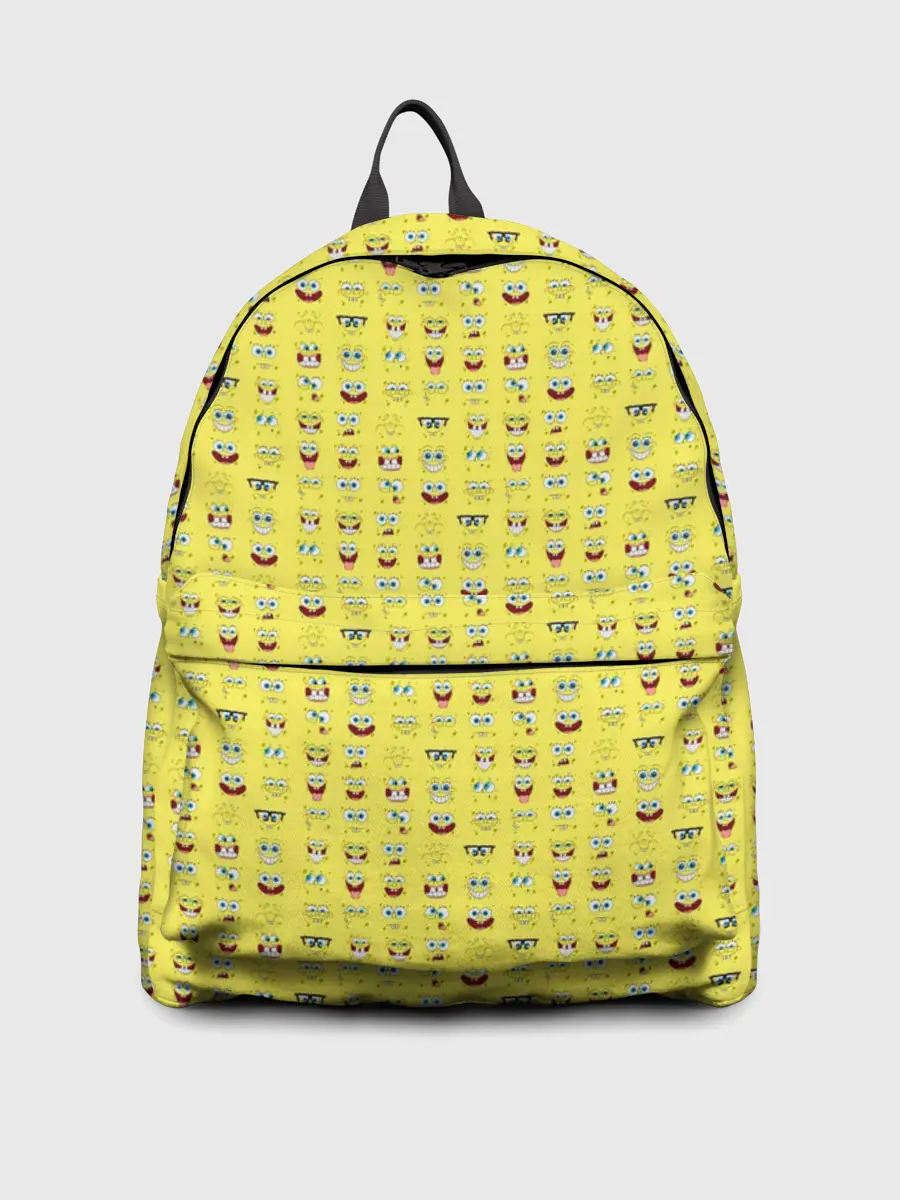 Рюкзак джинсовый / SpongeBobs facial expressions