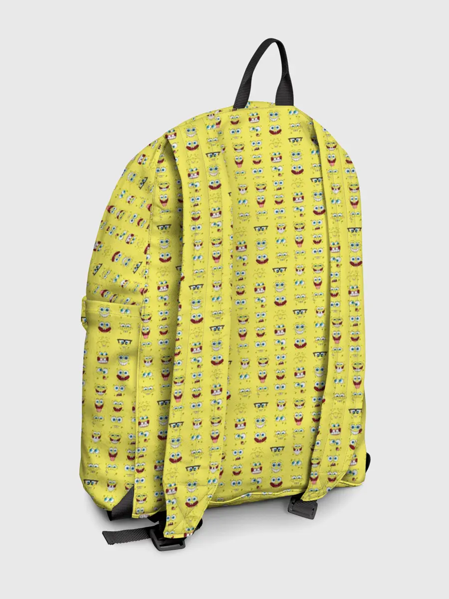 Рюкзак джинсовый / SpongeBobs facial expressions