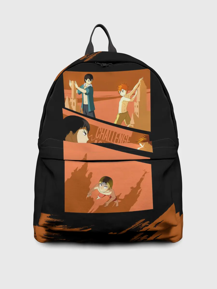 Рюкзак джинсовый / Противостояние Хината и Кагеяма | Haikyuu!!