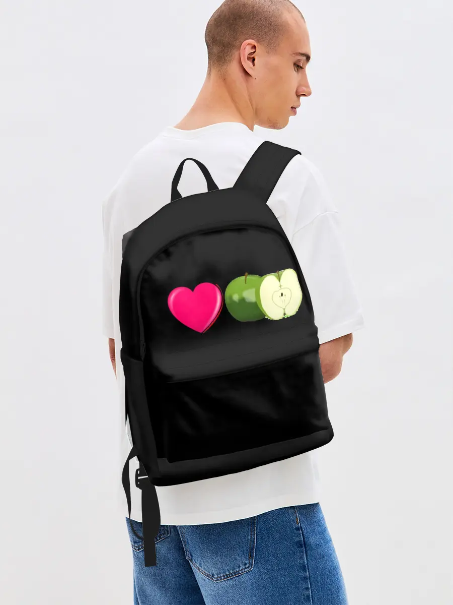 Рюкзак джинсовый / I LOVE APPLE